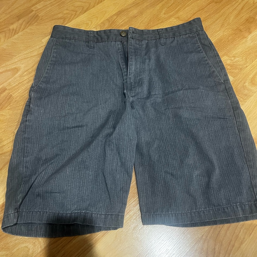 Volcom Charcoal Flat Front Shorts